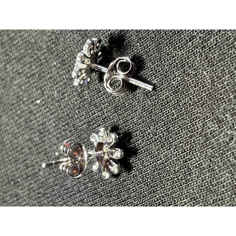 925 Silver Moissanite Earrings - Picture 3 of 6